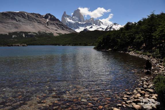 Chegando à Laguna Capri e a caminho da Laguna de Los Tres, no parque Los Glaciares, região de El Chaltén, no sul da patagonia argentina